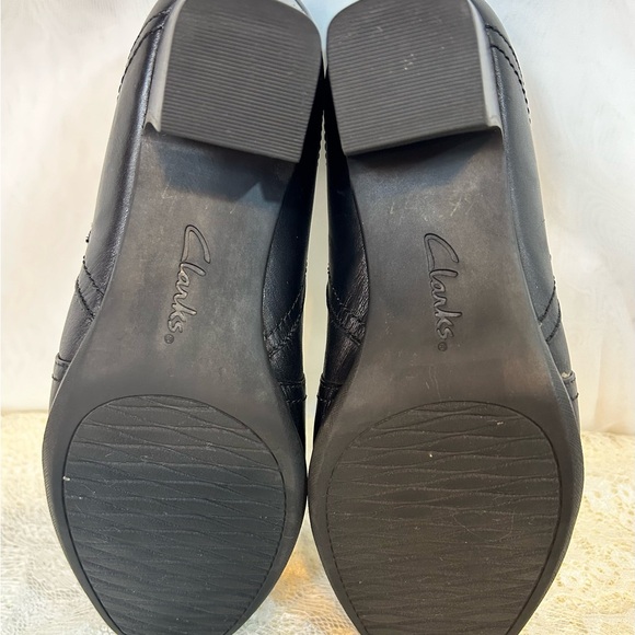 Clarks Womens Artisan Rosalyn Nicole Pump Loafer Block Heels Sz 7 M - Picture 11 of 11